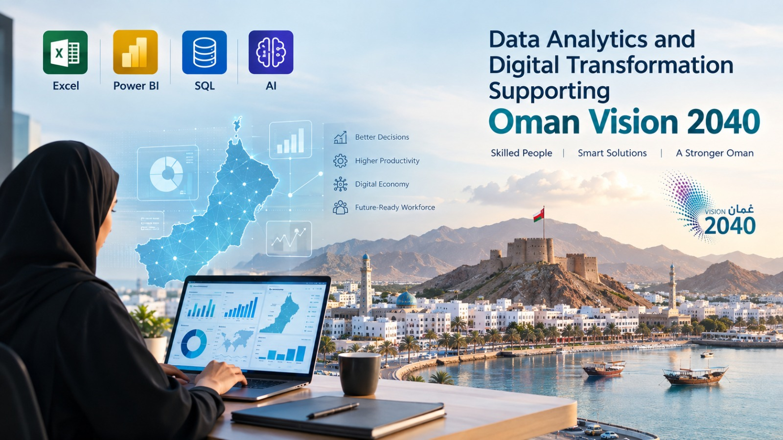 Data analytics and digital transformation supporting Oman Vision 2040